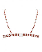 Haut De Bikini Sporty Zebra - Marron