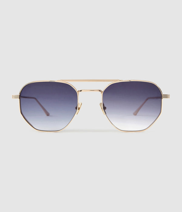 Rendel Paris - Lunettes De Soleil Bill Doré Gradient Blue - Femme