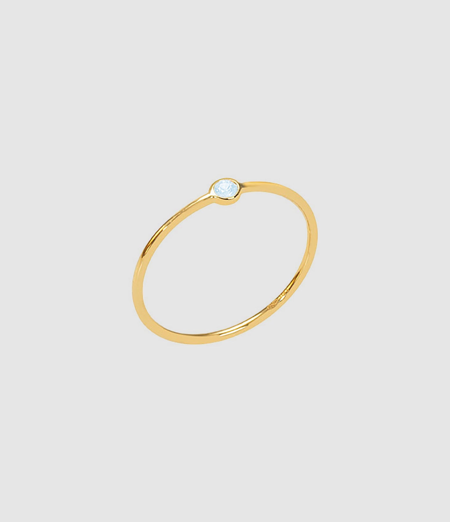 And...Paris - Bague Memory Topaze Bleu Or Jaune - Femme