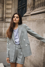 Blazer Armand Prince De Galles - Gris