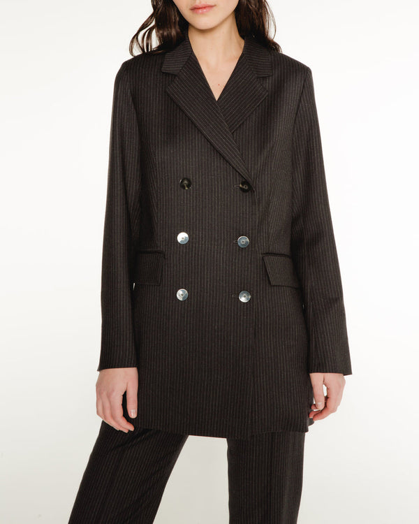 Blazer Warhol - Gris A Rayures Manteaux & Vestes Margaux Lonnberg