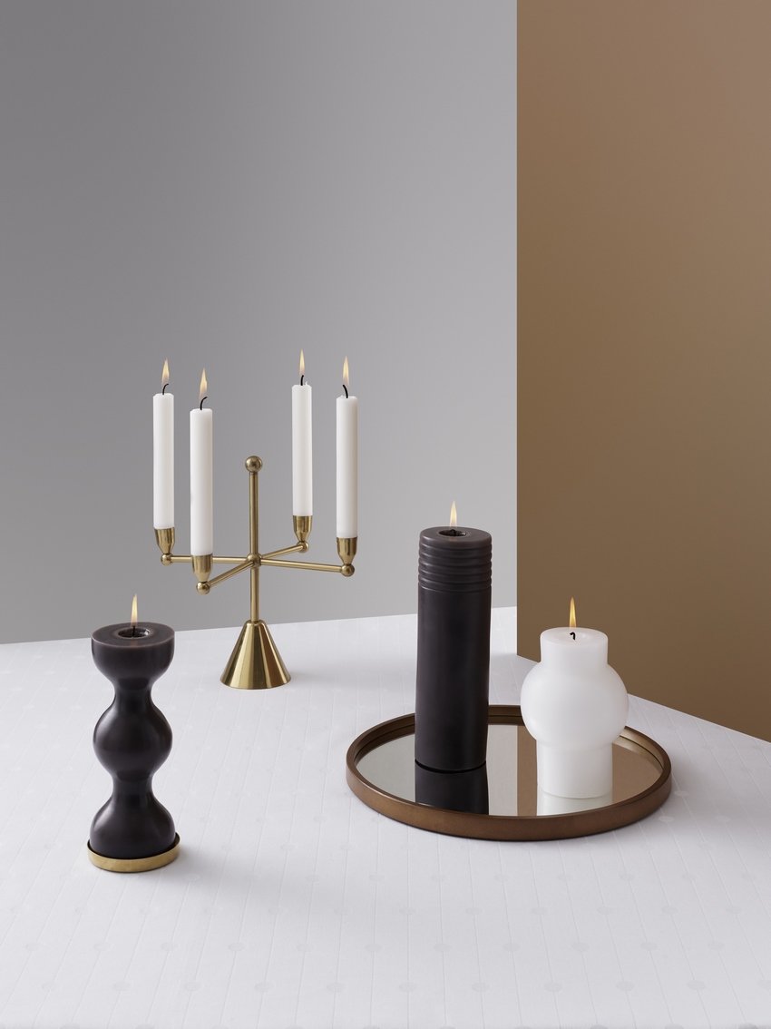 Bougie à Poser Colonne - Céladon - Bougies Et Chandeliers - Normann Copenhagen - The Bradery