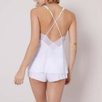 Short De Nuit Blossom - Blanc - Homewear Et Loungewear - Simone Pérèle - The Bradery