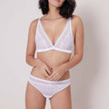Soutien-Gorge Triangle Blossom - Blanc - Lingerie - Simone Pérèle - The Bradery