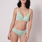 Slip Blossom - Vert D'Eau - Lingerie - Simone Pérèle - The Bradery