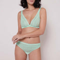 Soutien-Gorge Triangle Blossom - Vert D'Eau - Lingerie - Simone Pérèle - The Bradery