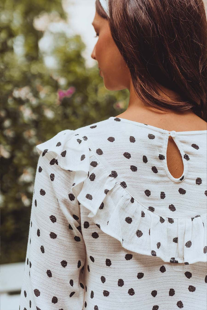 Blouse Anaïs Polka - Saaj Paris - The Bradery
