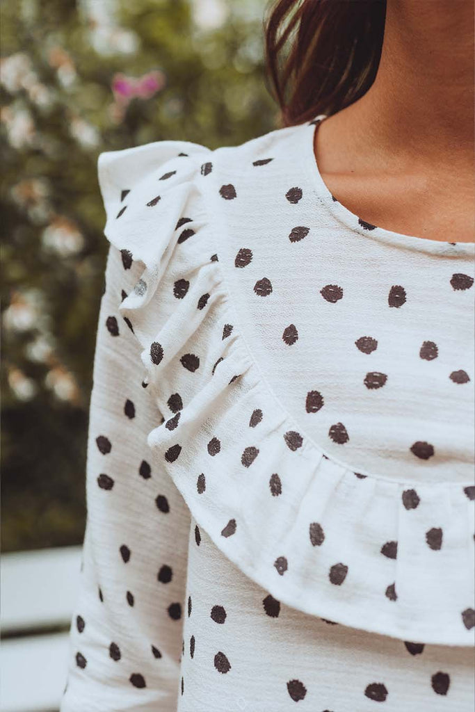 Blouse Anaïs Polka - Saaj Paris - The Bradery