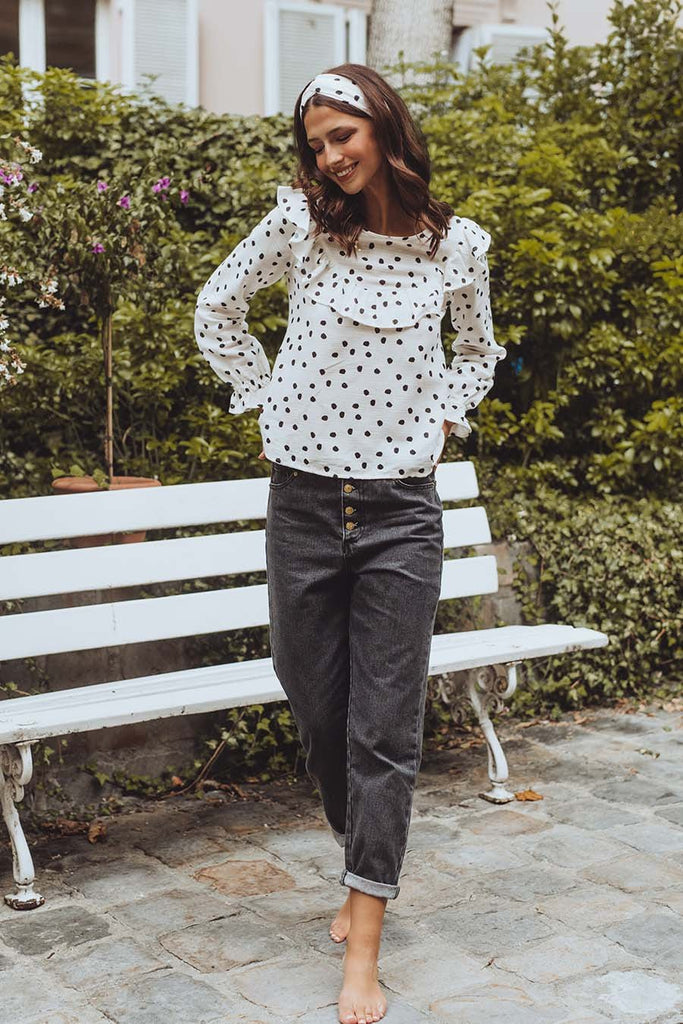 Blouse Anaïs Polka - Saaj Paris - The Bradery