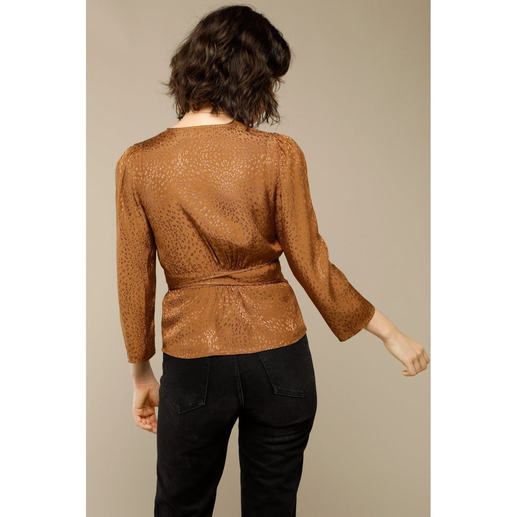 Blouse Anna - Cuivre / Jaquard - Rouje* - The Bradery