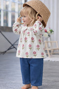 Blouse Barbara Maxi Flowers - Bébé Fille