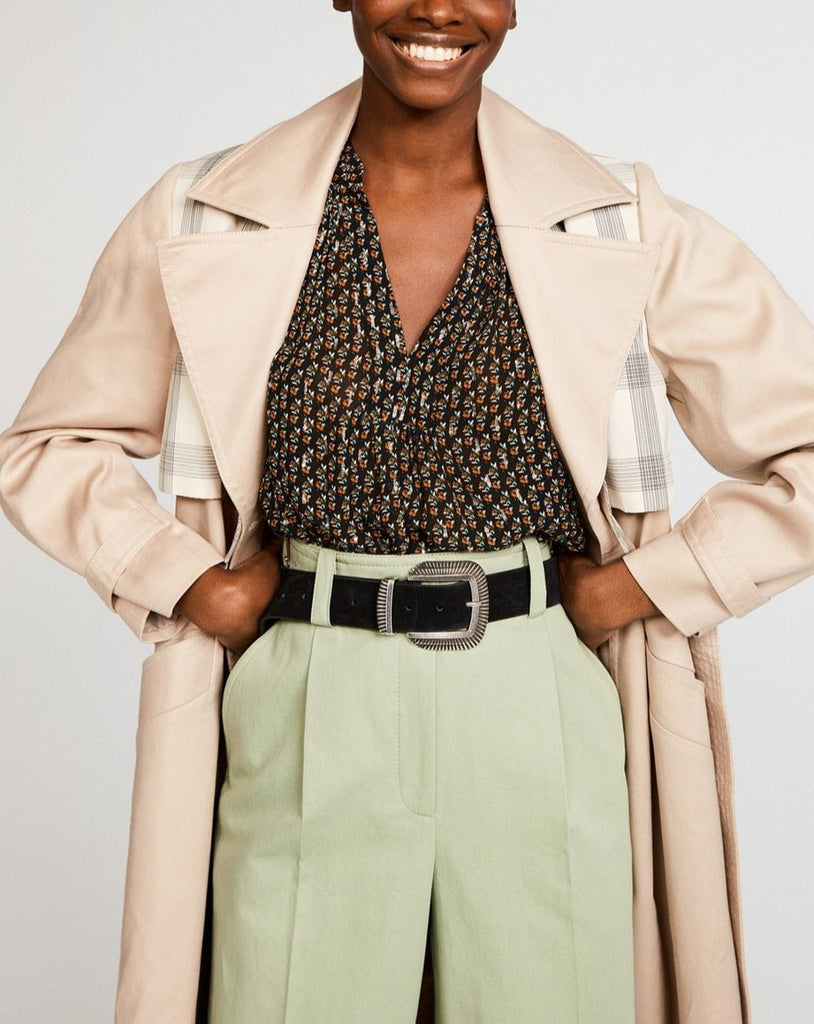 Blouse Barolo - Print Fonce - Claudie Pierlot - The Bradery