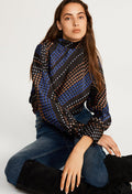Blouse Bobin - Print Fonce - Claudie Pierlot - The Bradery