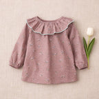 Blouse Charline Vieux Rose - Bébé Fille