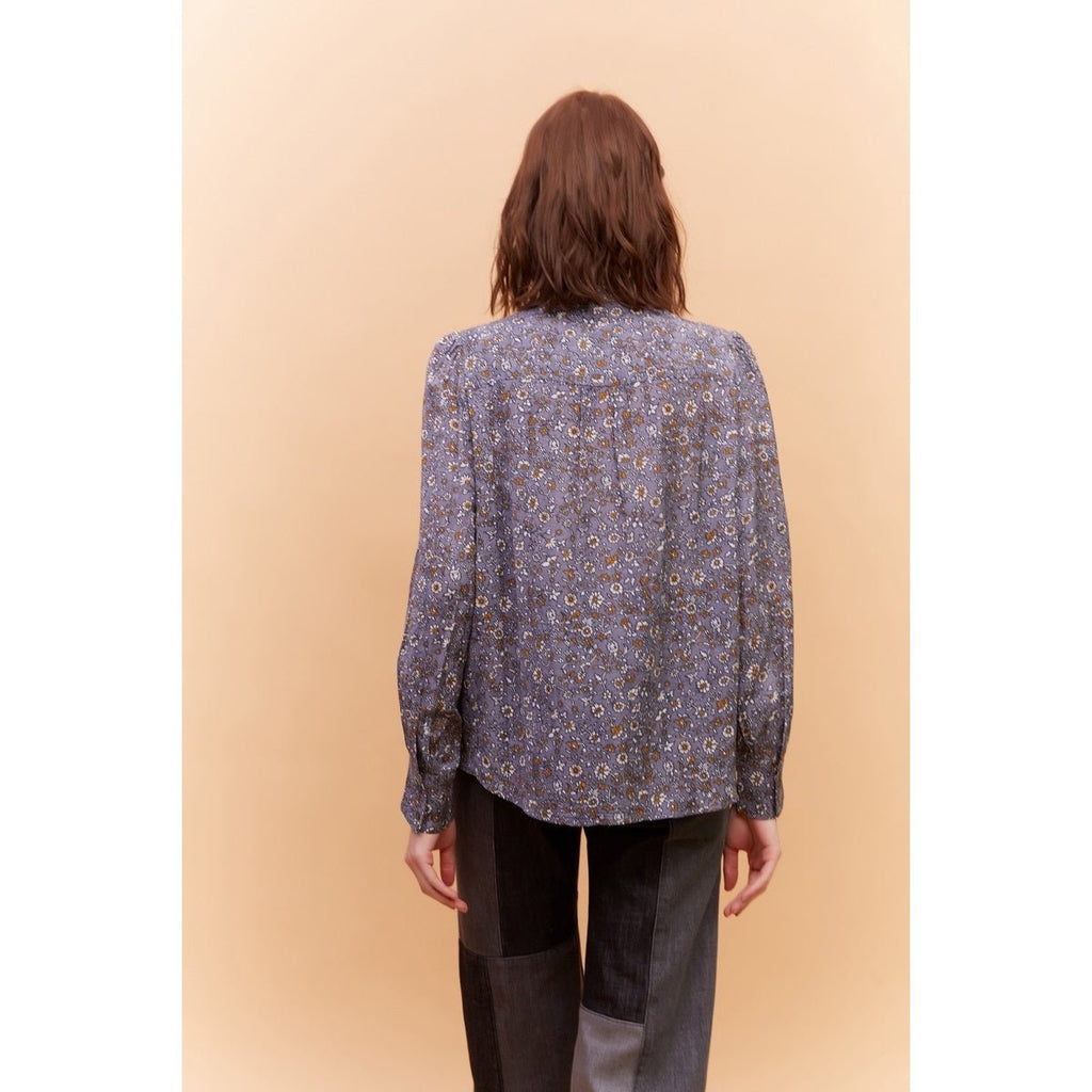 Blouse Claus - Bleu Grisé - Gerard Darel - The Bradery