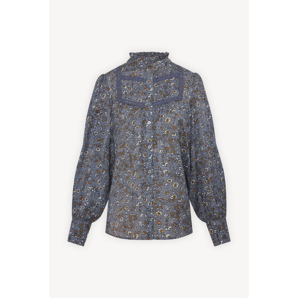 Blouse Claus - Bleu Grisé - Gerard Darel - The Bradery