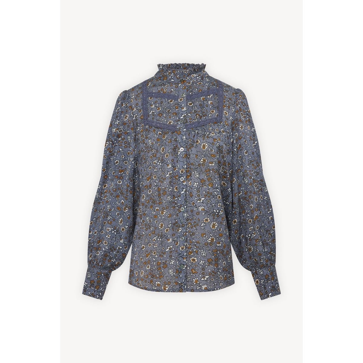 Blouse Claus - Bleu Grisé - Gerard Darel - The Bradery