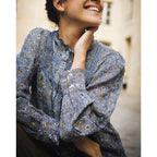 Blouse Claus - Bleu Grisé - Gerard Darel - The Bradery