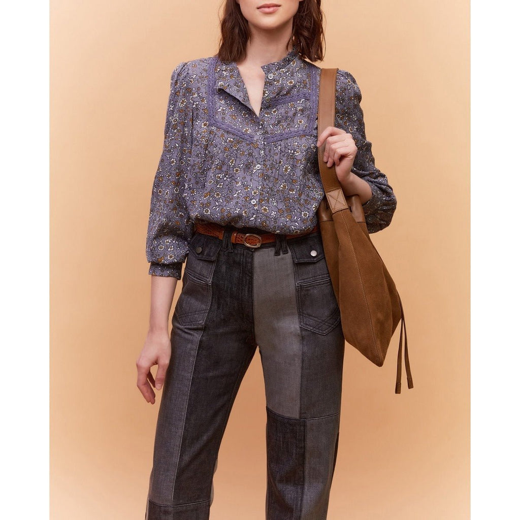 Blouse Claus - Bleu Grisé - Gerard Darel - The Bradery