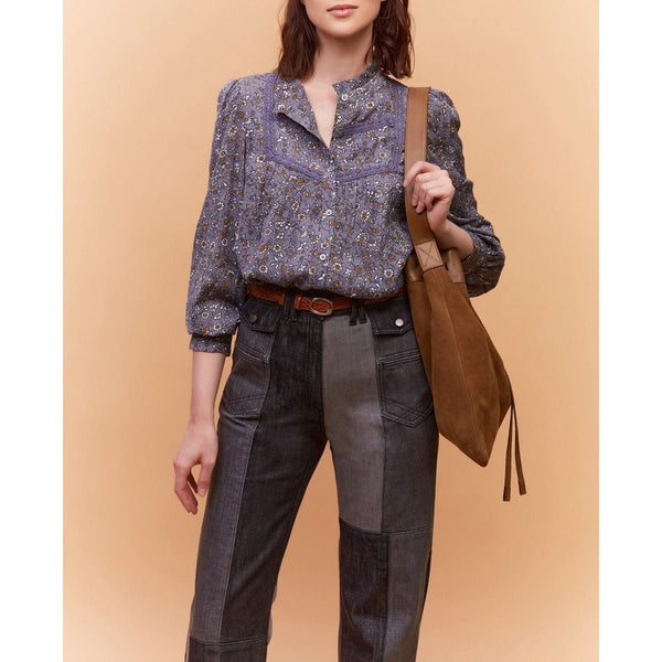 Blouse Claus - Bleu Grisé - Gerard Darel - The Bradery
