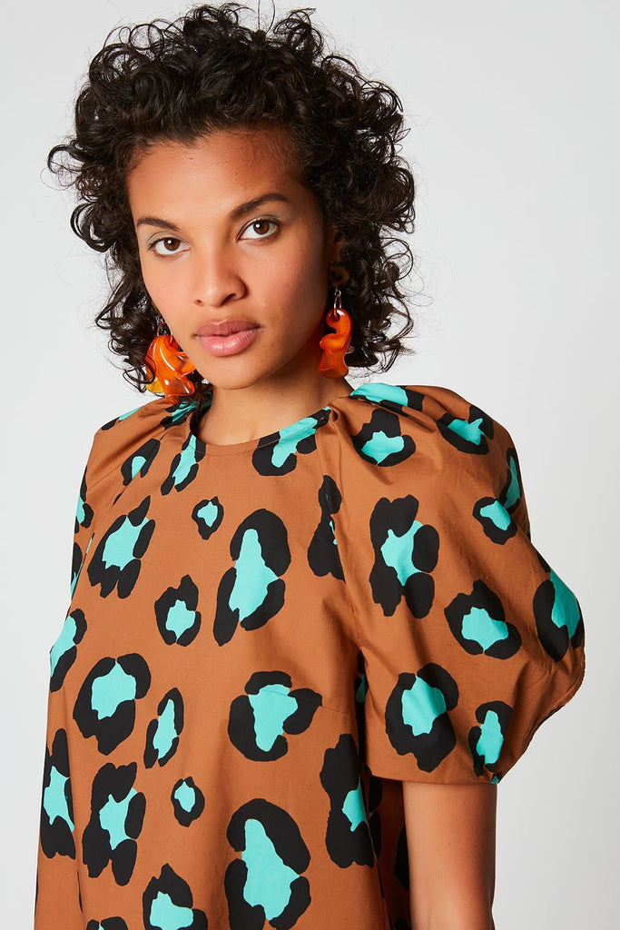 Blouse Courte Manches Ballons Imprimé Jungle - Paul & Joe - Paul & Joe* - The Bradery