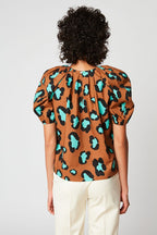 Blouse Courte Manches Ballons Imprimé Jungle - Paul & Joe - Paul & Joe* - The Bradery