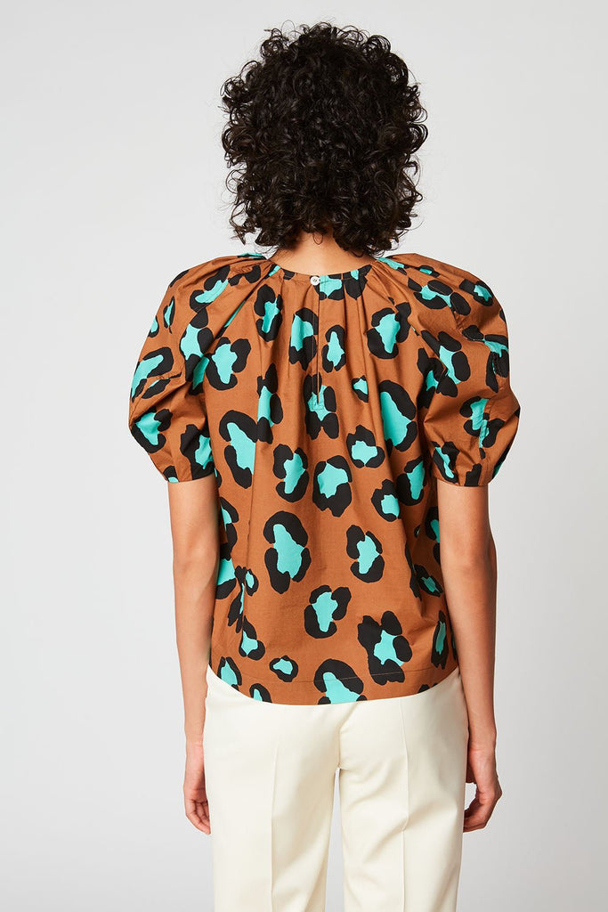 Blouse Courte Manches Ballons Imprimé Jungle - Paul & Joe - Paul & Joe* - The Bradery