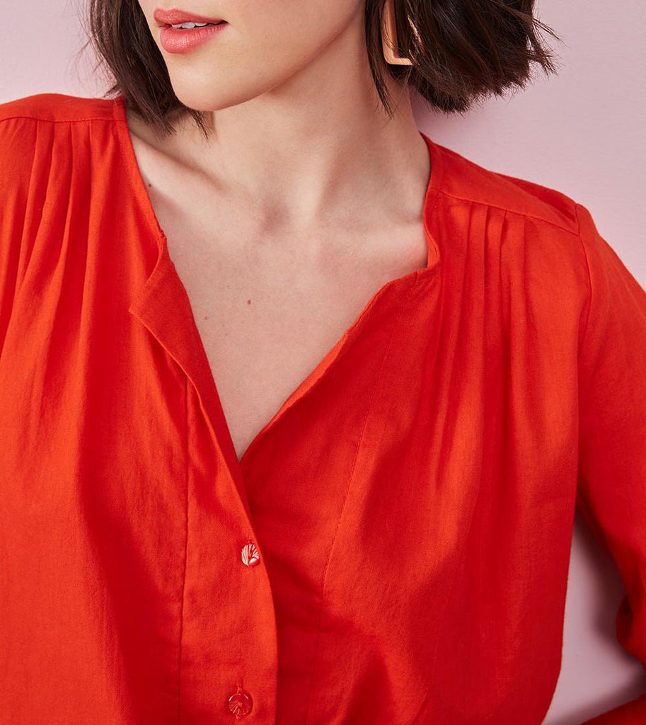 Blouse Elisabelle - Hibiscus - Des Petits Hauts - The Bradery