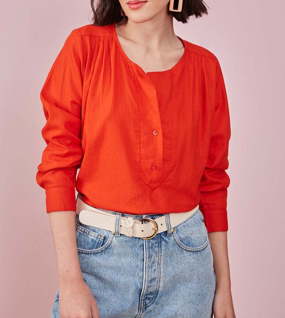 Blouse Elisabelle - Hibiscus - Des Petits Hauts - The Bradery