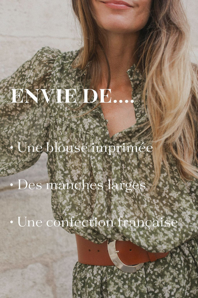 Blouse Enola - Fleurettes - Plume Paris - The Bradery