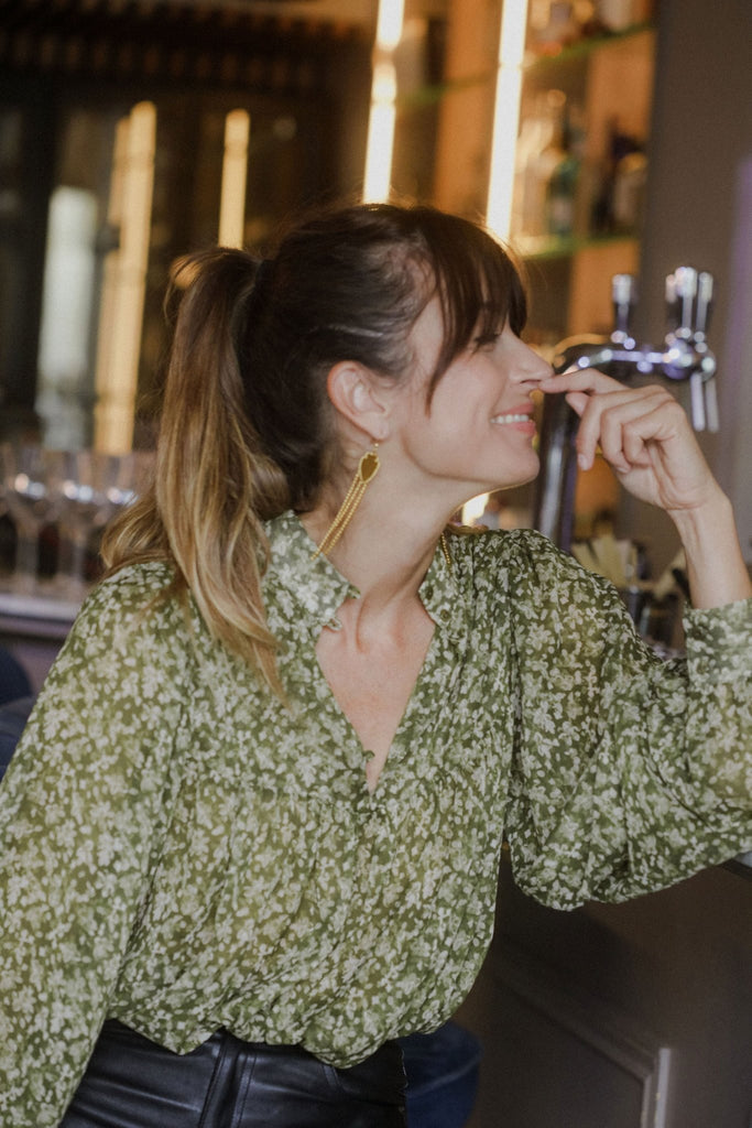 Blouse Enola - Fleurettes - Plume Paris - The Bradery