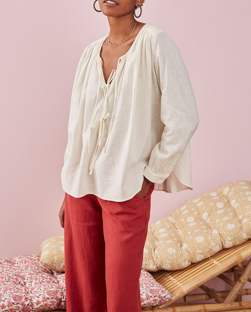 Blouse Evaline - Ecru - Des Petits Hauts - The Bradery