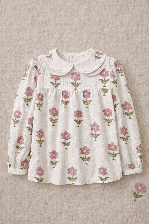 Blouse Barbara Maxi Flowers - Enfant Fille