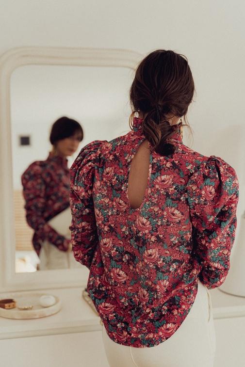 Blouse Greta Brume - Fleurie