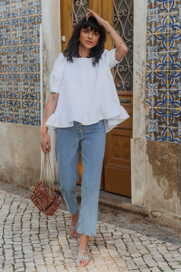 Blouse Lemuel Blanc - Saaj Paris - The Bradery