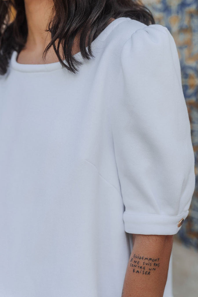 Blouse Lemuel Blanc - Saaj Paris - The Bradery