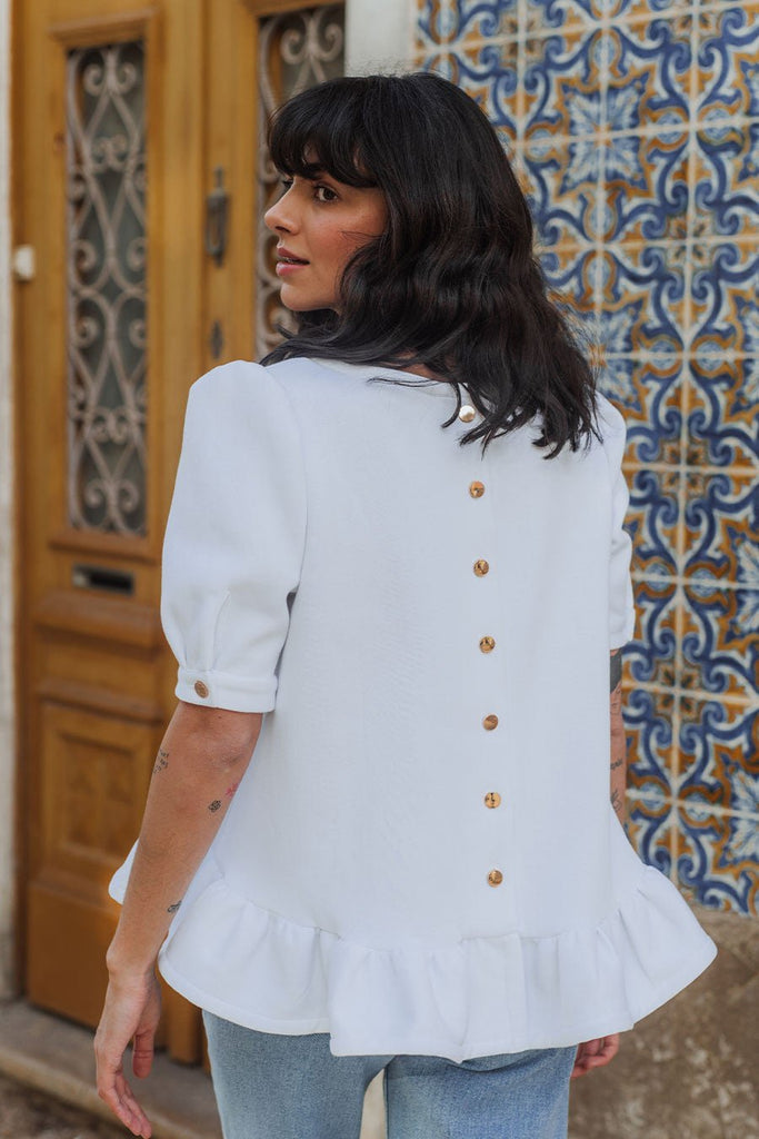 Blouse Lemuel Blanc - Saaj Paris - The Bradery