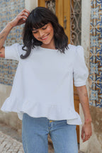 Blouse Lemuel Blanc - Saaj Paris - The Bradery