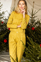 Blouse Mala - Damassé Golden Lime - Femme