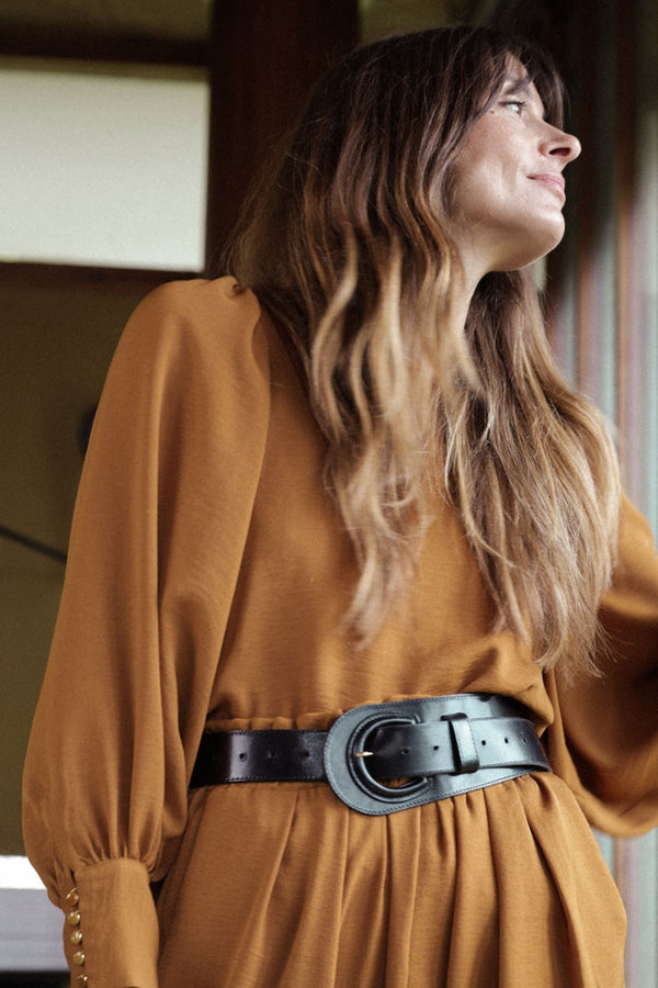 Blouse Nathalie - Ocre - Plume Paris - The Bradery