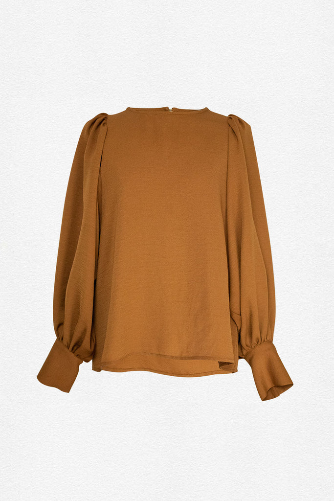 Blouse Nathalie - Ocre - Plume Paris - The Bradery