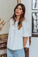 Blouse Sally Blanc - Saaj Paris - The Bradery