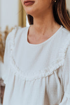 Blouse Sally Blanc - Saaj Paris - The Bradery