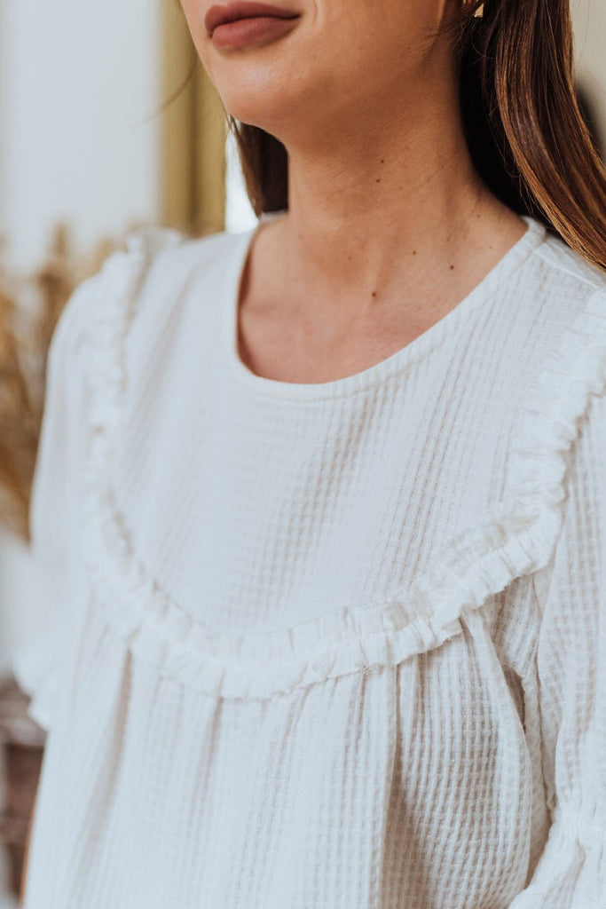 Blouse Sally Blanc - Saaj Paris - The Bradery