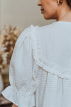 Blouse Sally Blanc - Saaj Paris - The Bradery