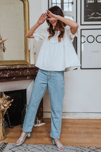 Blouse Sally Blanc - Saaj Paris - The Bradery