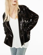 Blouson Skander - Noir Brillant Manteaux & Vestes Margaux Lonnberg