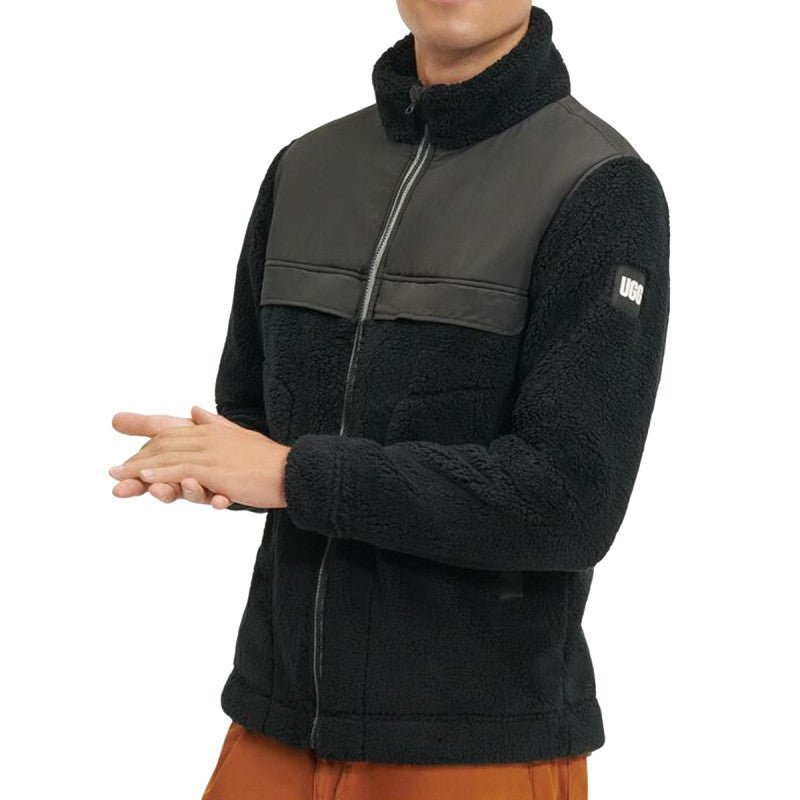Blouson Ugg Seth Blocked Sherpa - Noir - Homme - UGG - The Bradery