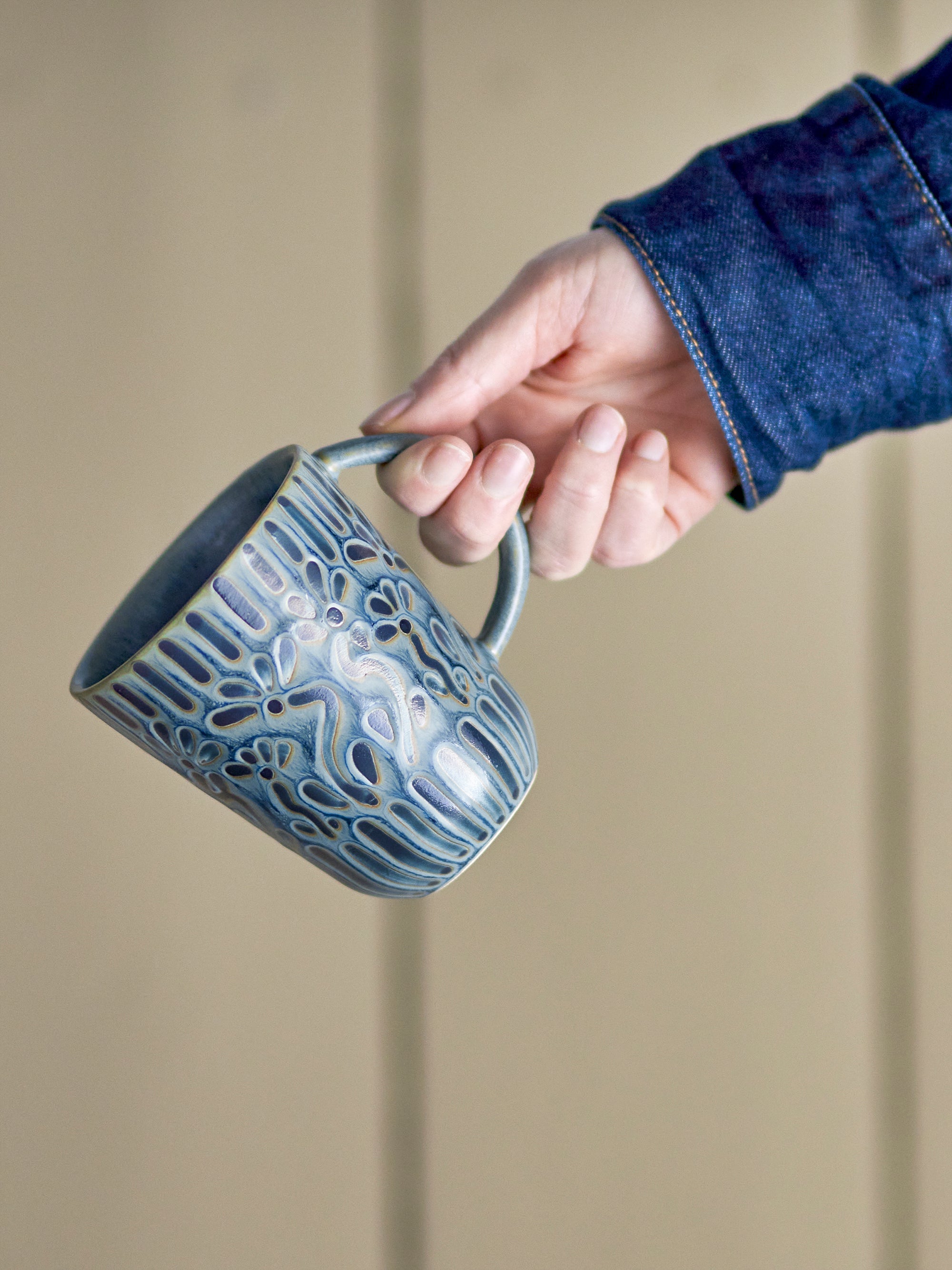 Samsin - Mug - Bleu - Grès