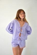 Blouse Marta Vichy Lavande